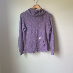 Carhartt Cowl Neck purple sweatshirt. Size S.